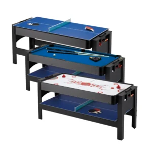 Fat Cat Multi 3-in-1 6' Flip Game Table Blue Top