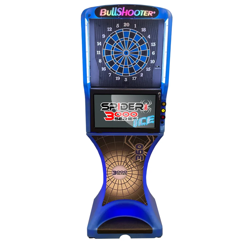 Arachnid Blue Ice Spider360 3000 Series Premium Dual-Head Electronic Dartboard (Touch to Flip)