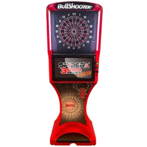 Arachnid Red Fire Spider360 3000 Series Premium Dual-Head Electronic Dartboard (Touch to Flip)