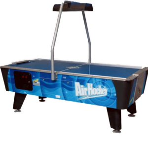 Dynamo 7' Blue Streak Air Hockey Table with Overhead Electronic Scoring (Coin)