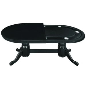 RAM Game Room 84" Texas Hold'em Game Table with Dining Top - Black
