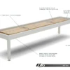 Hudson Metro Shuffleboard 9'-22' with Custom Finish Options