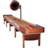 Playcraft Telluride 22' Pro Style Shuffleboard Table in Honey with optional Overhead Electronic Scoring